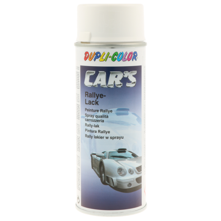 Bombe peinture rallye blanc satiné - 400 ml - Dupli-Color