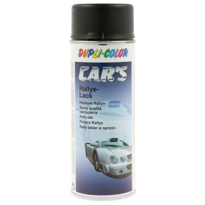 Bombe peinture rallye noir satiné - 400 ml - Dupli-Color
