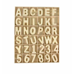Coffret Chiffre Et Lettre Bois 180 Pièces - Ctop