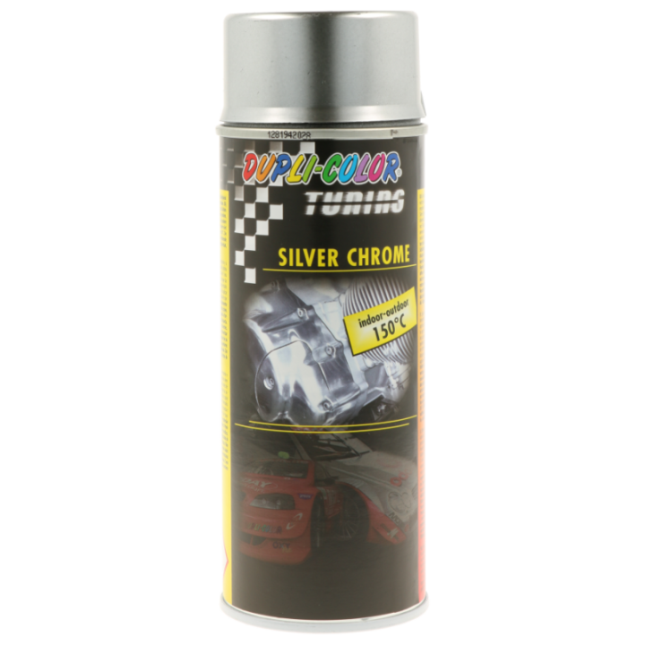 Bombe de peinture - Chrome argent - Carrosserie - Jantes - Dupli-color - 400ml