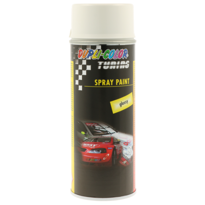 Bombe de peinture - Blanc - Brillant - Carrosserie - Tuning - Dupli-color - 400ml