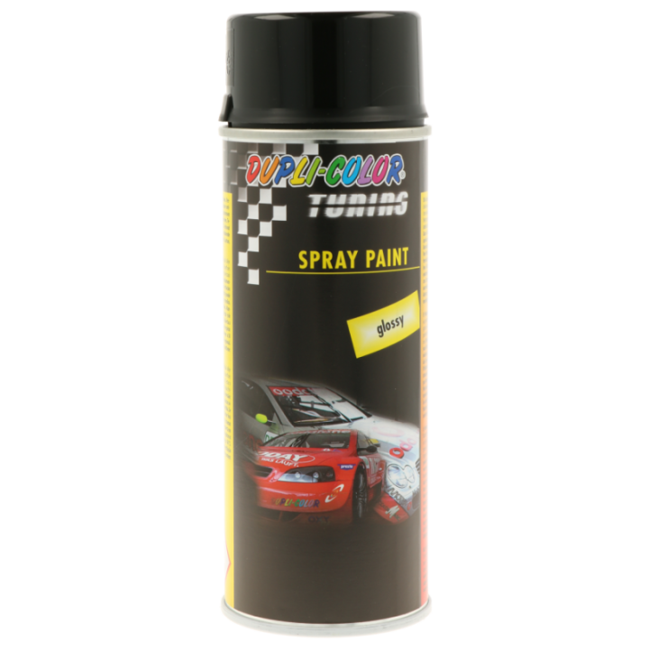 Bombe de peinture - Noir - Brillant - Carrosserie - Tuning - Dupli-color - 400ml