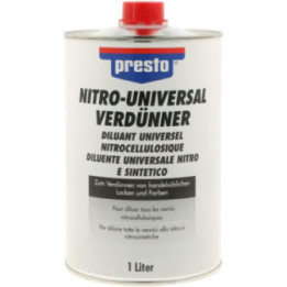 Diluant - Universel - Nitrocellulosique - Pour diluer les vernis nitro - Presto - 1L