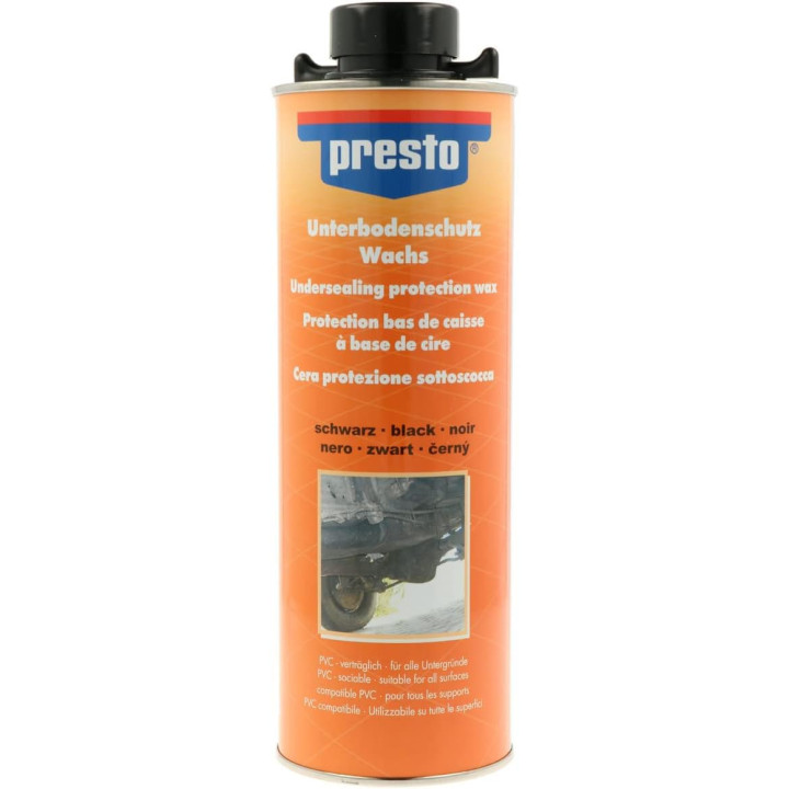 Produit protection bas de caisse - Voiture - Noir - A base de cire - Presto - 1L
