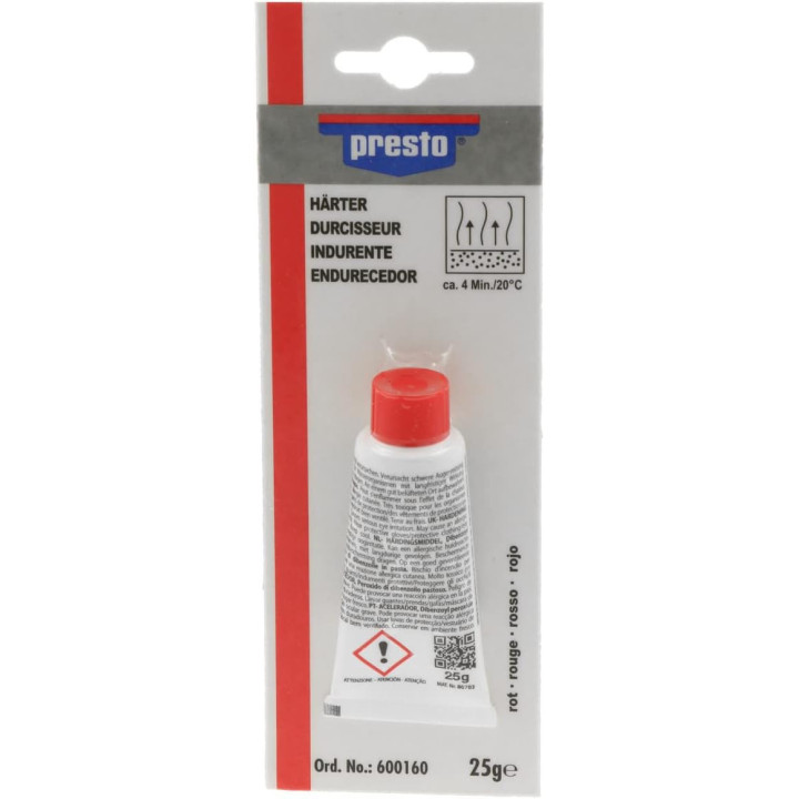 Tube de durcisseur - Mastic - Résine - 25g - Presto