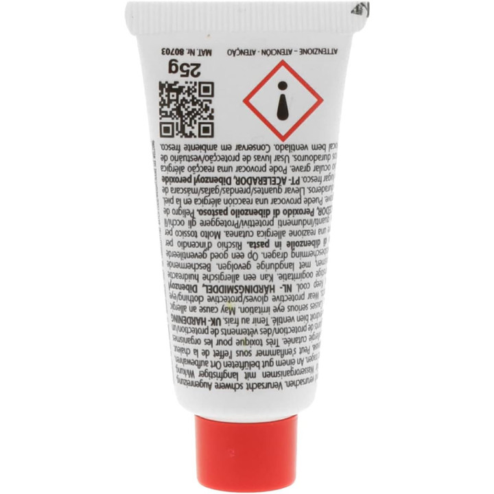Durcisseur - Mastic - Rouge - Pour mastic polyester - Auto/Moto - Presto - Tube de 25g