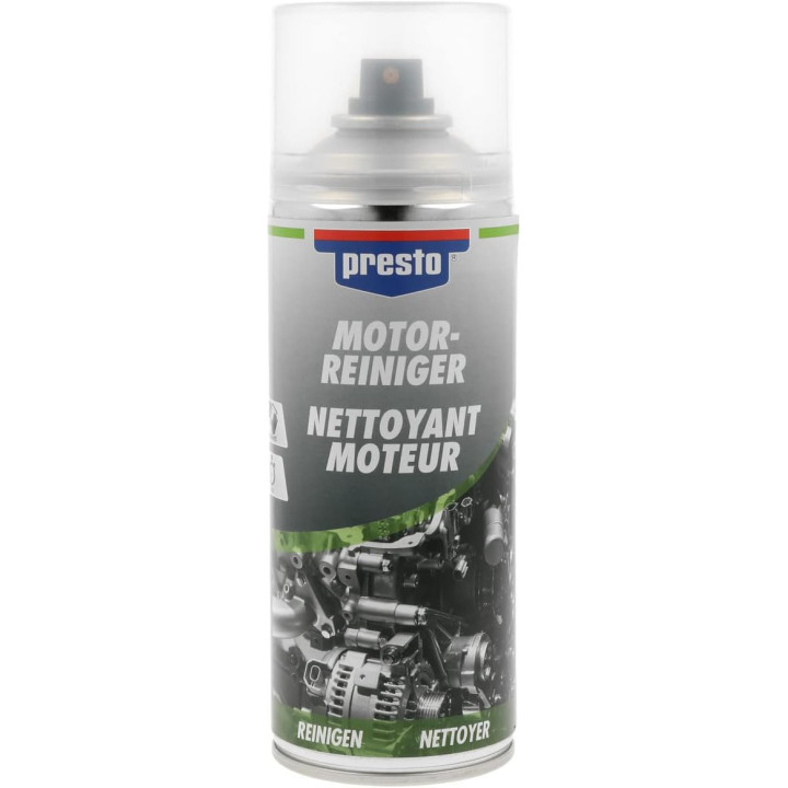 Produit nettoyant - Moteur - Graisse - Huile - Salissures - Presto - 400ml