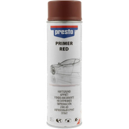 Bombe d'apprêt - Sous-couche - Rouge - Pour peinture rouge foncé - Carrosserie - Presto - 500ml