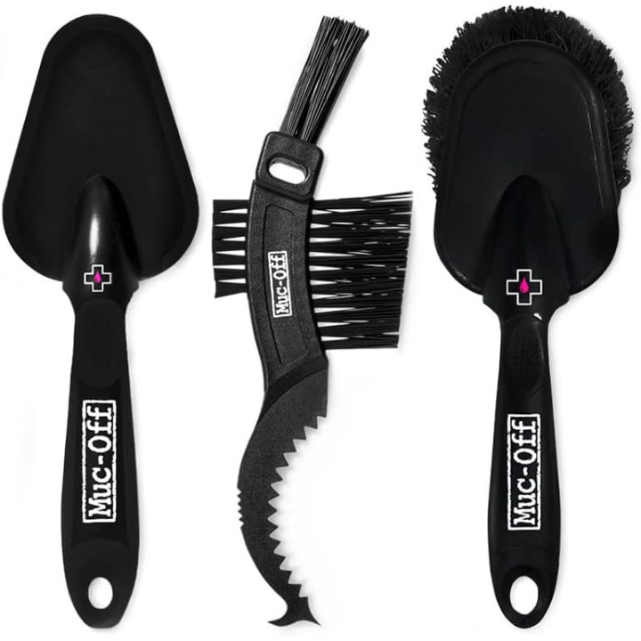 Brosses pour vélo - 3 types de brosses - Qualité supérieure - Muc-Off