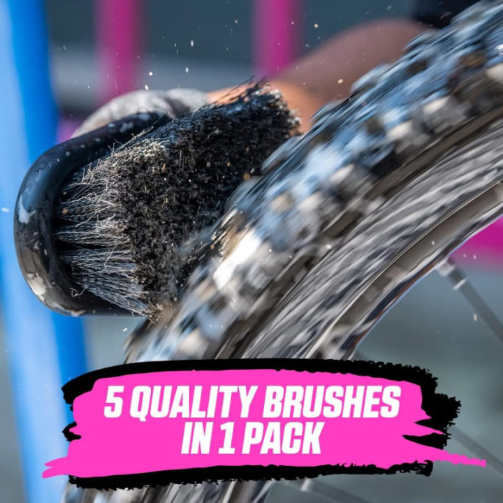Brosses pour vélo - 3 types de brosses - Qualité supérieure - Muc-Off