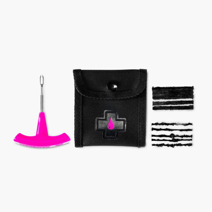 Kit réparation crevaison - Rustine - Vélo, VTT, gravel - 10 mèches - Muc-Off