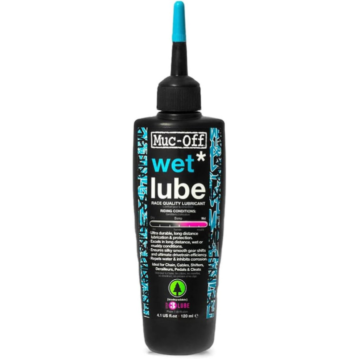 Lubrifiant pour chaîne de vélo - Tous types de vélo - Temps humides boueux - Muc-Off - 120ml