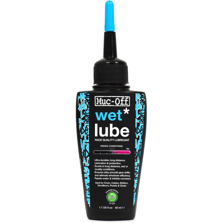Lubrifiant pour chaîne de vélo - Tous types de vélo - Temps humides boueux - Muc-Off - 50ml
