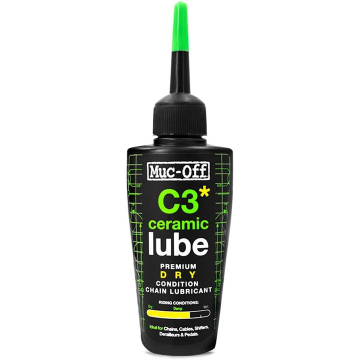 Lubrifiant pour chaînes de vélo - Temps sec - C3 Ceramic Dry Lube - Muc-Off - 50ml