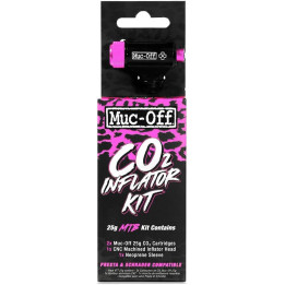 Kit de gonflage - Pneu de vélo MTB - Réparation - 2 cartouches - Tête - Manchon - Muc-Off