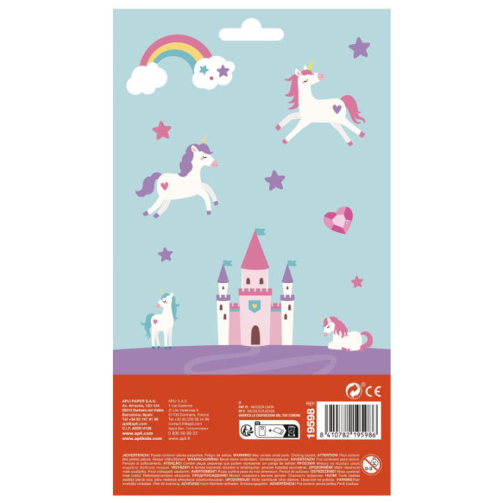 Gommettes - Stickers - Licornes - 31 pièces - Apli Kids