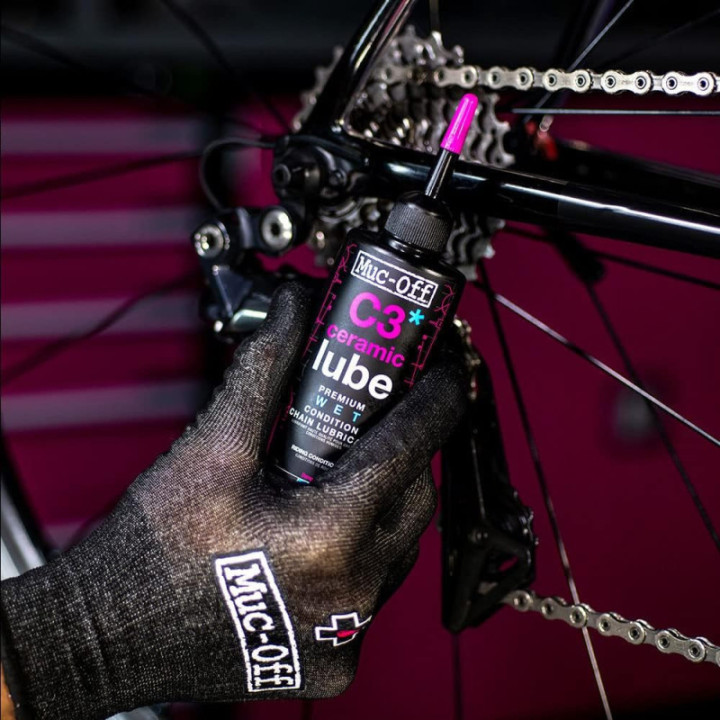 Lubrifiant pour chaînes de vélo - Temps humide - C3 Ceramic Wet Lube - Muc-Off