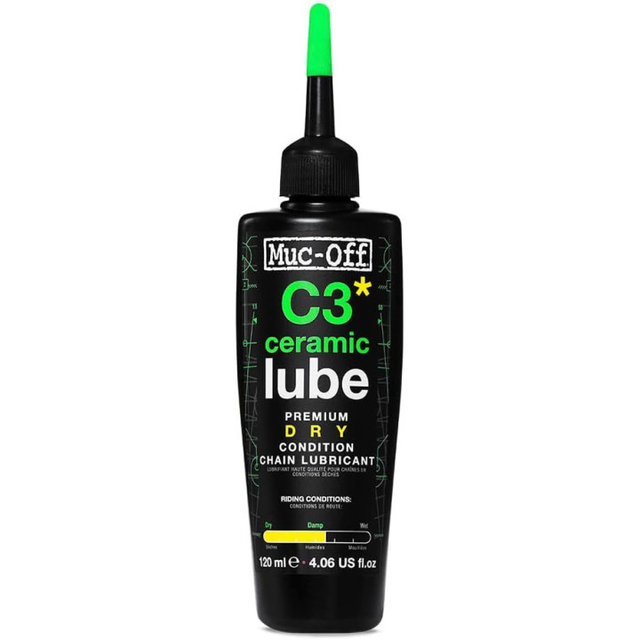 Lubrifiant pour chaînes de vélo - Temps sec - C3 Ceramic Dry Lube - Muc-Off