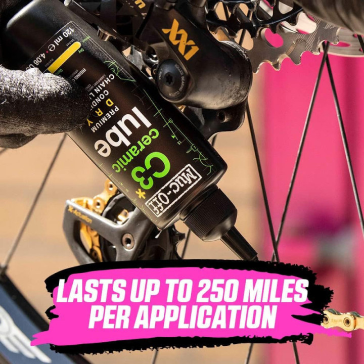 Lubrifiant pour chaînes de vélo - Temps sec - C3 Ceramic Dry Lube - Muc-Off