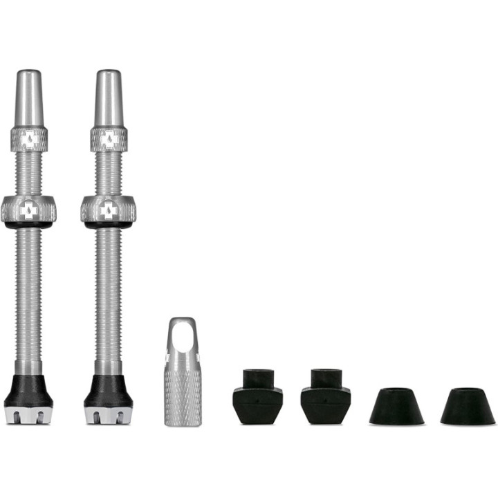 Valves pour pneu sans chambre à air - Paire de 2 - Alu - 44mm - Aluminium - Muc-Off