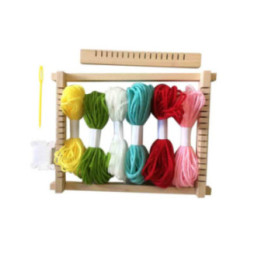 Métier à tisser - Pour réaliser des bracelets et décorations - Inclus laine + fils