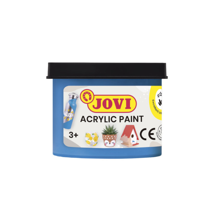 Peinture acrylique - Enfant - Scolaire - Arts plastiques - 6 pots de 55ml - Jovi