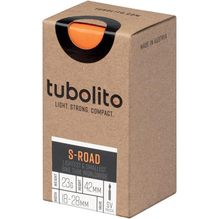 Chambre à air - Vélo - Ultra légère - Pour roues 700C - S-Road - Tubolito