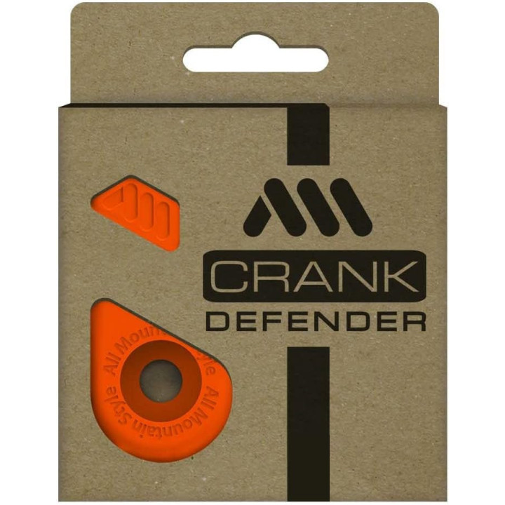 Cache manivelle - Protection pour pédaliers - Vélo - VTT - Orange - Crank defender