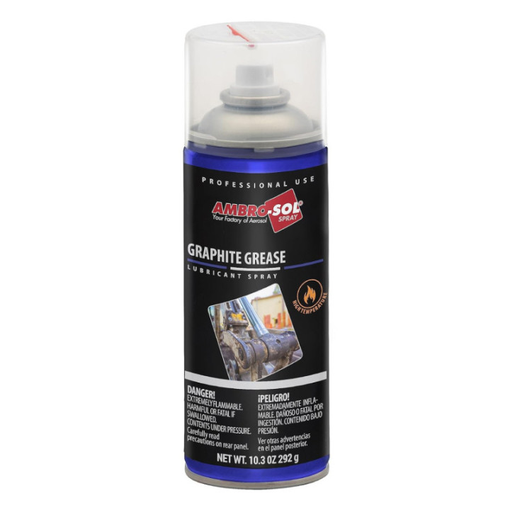 Graisse au graphite - Lubrifiant - Engins - Spray - Ambro-Sol - 400ml