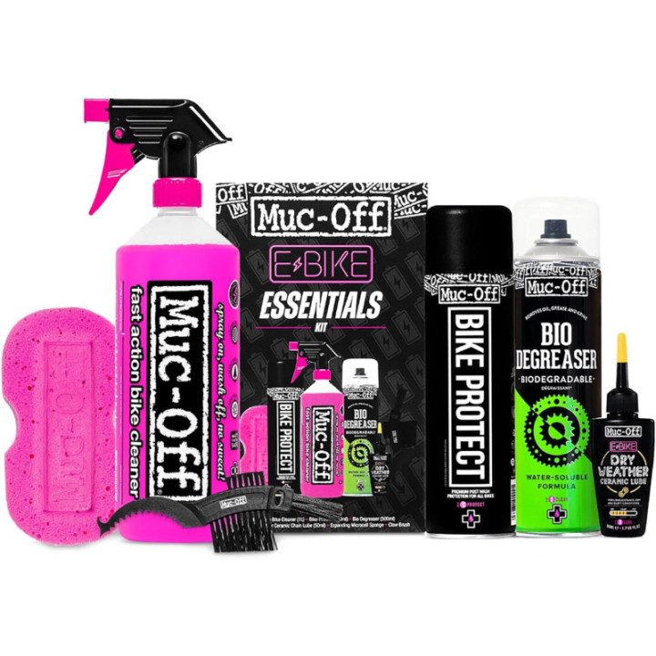 Pack essentiel - Produits entretien - Vélo VTT électrique - Muc-Off - 6 produits