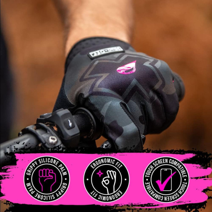 Gants de vélo - VTT - Mixte - Taille L - Confort - Résistant - Muc-Off