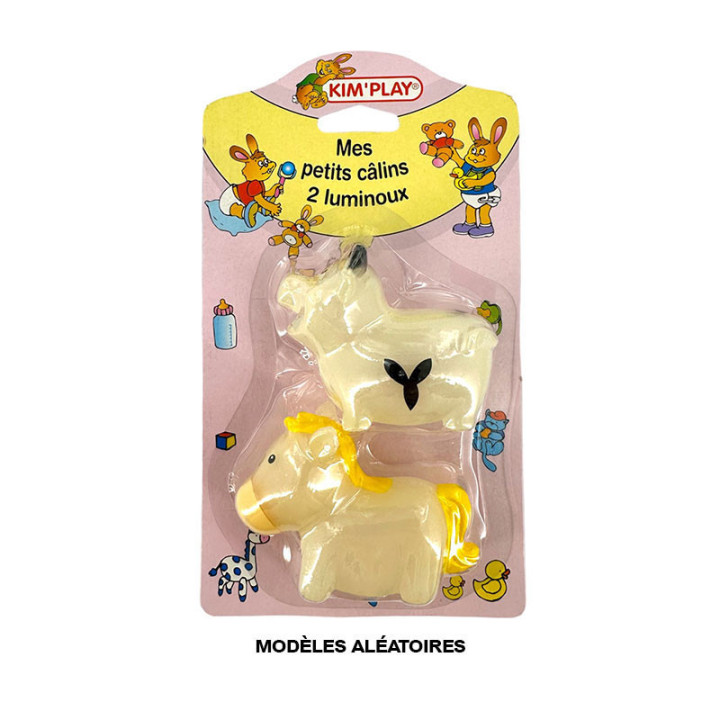 Jeu - Enfant - 2 personnages phosphorescent - Brille dans le noir - Luminoux