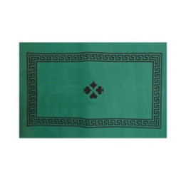 Tapis pour jeu de cartes - Vert - Avec motifs - 70 x 50 cm - Anti dérapant