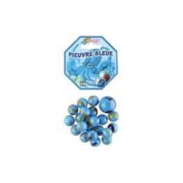 Billes - Filet de 20 billes + 1 calot - Bleu - Pieuvre bleu - Jeu - Enfant