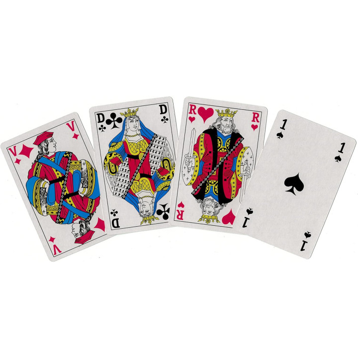 Jeu de cartes - Poker - Bridge - Etui de 54 cartes