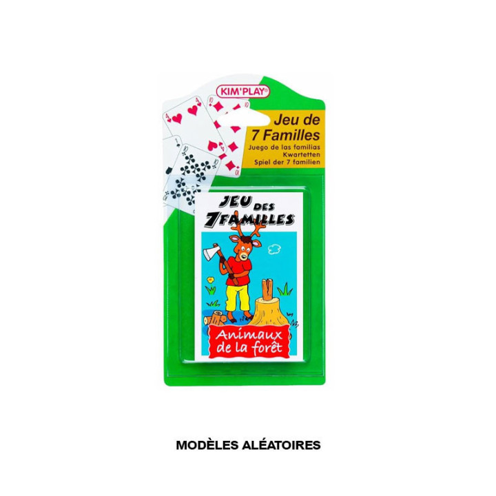 Jeu des 7 familles - Jeu de cartes - Familles d'animaux - Enfant