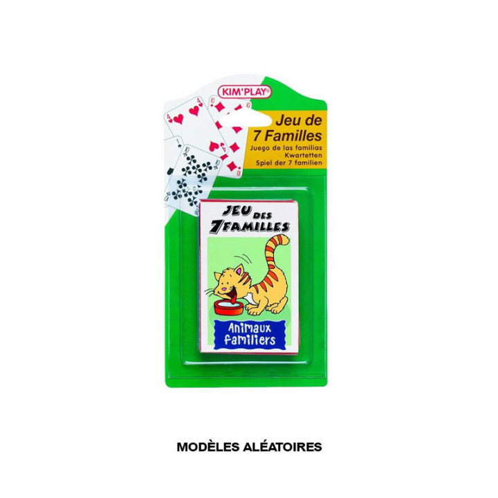 Jeu des 7 familles - Jeu de cartes - Familles d'animaux - Enfant