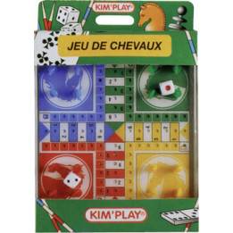 Jeu des petits chevaux - Format de voyage - Enfant - Adulte