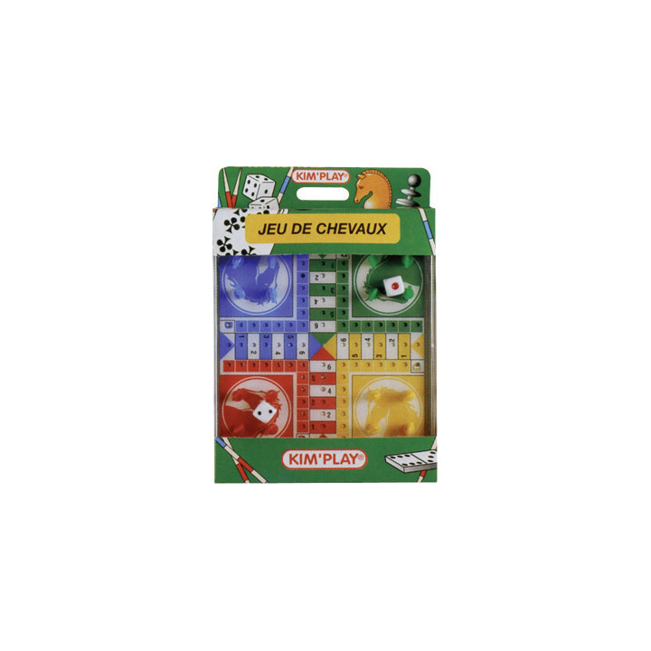 Jeu des petits chevaux - Format de voyage - Enfant - Adulte