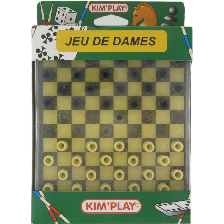 Jeu de dames - Format de voyage - Enfant - Adulte