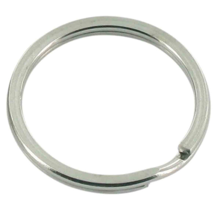Attaches pour porte-clés - Ronds - 3 cm de diamètre - Métal - 6 anneaux