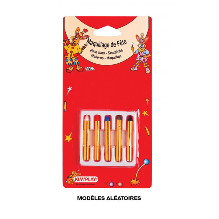 Maquillage pour enfant - 2 modèles palette ou crayons - Plusieurs couleurs