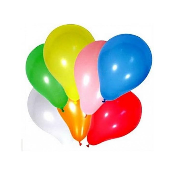 Ballons - Assortiment de couleur - A gonfler - Anniversaire - 24 pièces