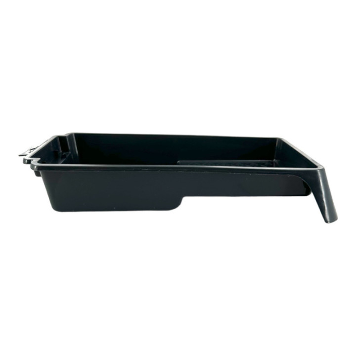 Bac à peinture - Plastique - Pour rouleaux - Plat - Noir - 30 x 15 cm