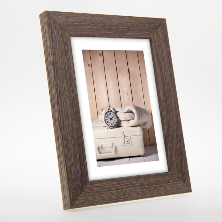 Cadre photo - Format photo 15x20cm - Format cadre 19x24cm - Marron