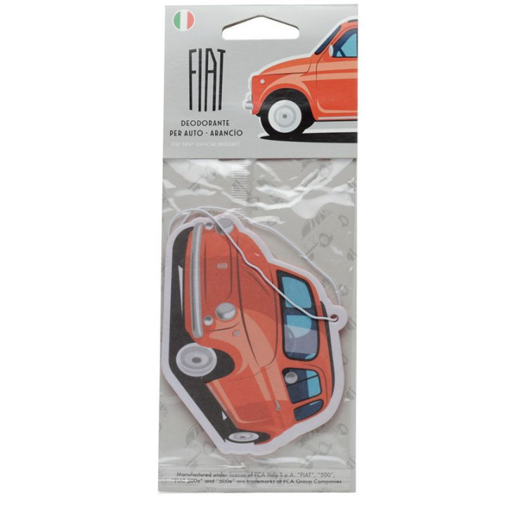 Désodorisant pour voiture - Fiant 500 vintage - Parfum orange - A suspendre