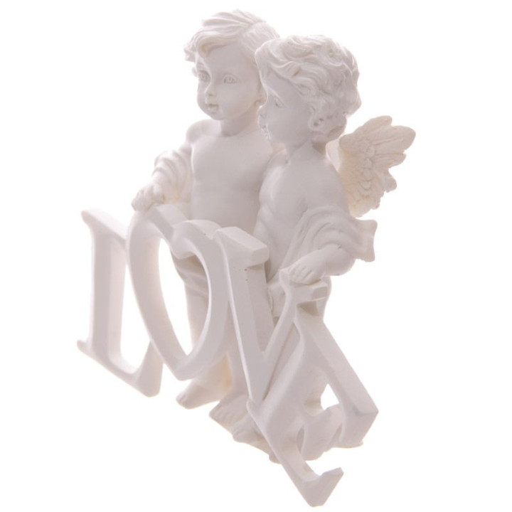 Anges - Chérubins amoureux - Décoration de table - Mariage - Amour - 10 cm