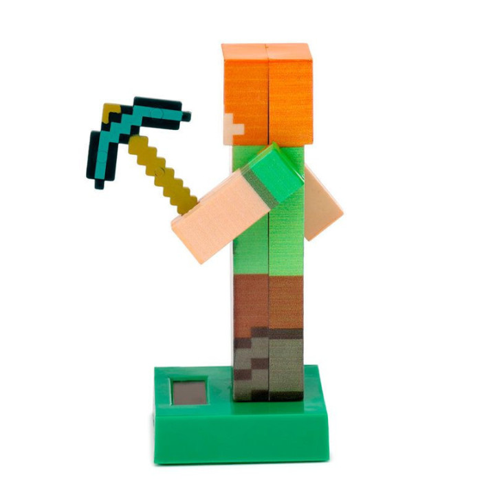 Figurine - Minecraft - Alex - Jeu vidéo - Pixel - Décoration - Idées cadeaux