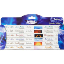 Bâtons d'encens - Assortiment de parfums - Humeur - 6 paquets de 8 bâtons