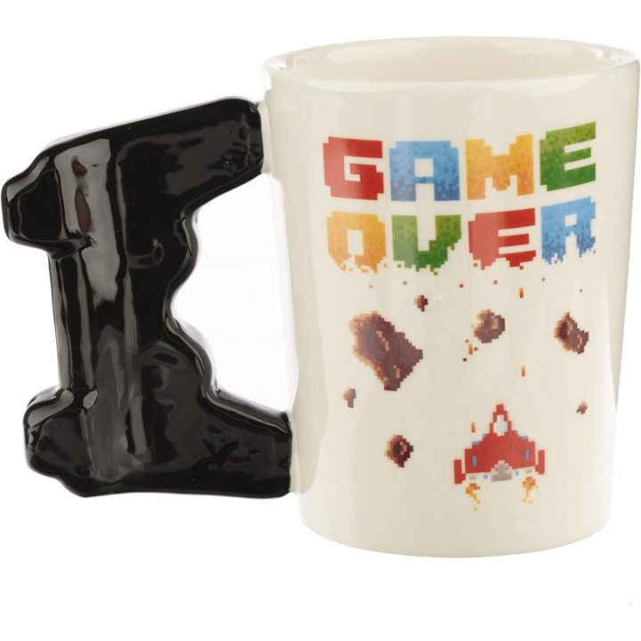 Mug - Tasse - Game Over - Jeux vidéos - Original - Idées cadeaux - Avec anse